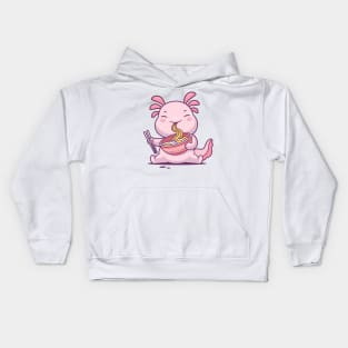 Ramen Axolotl Kids Hoodie